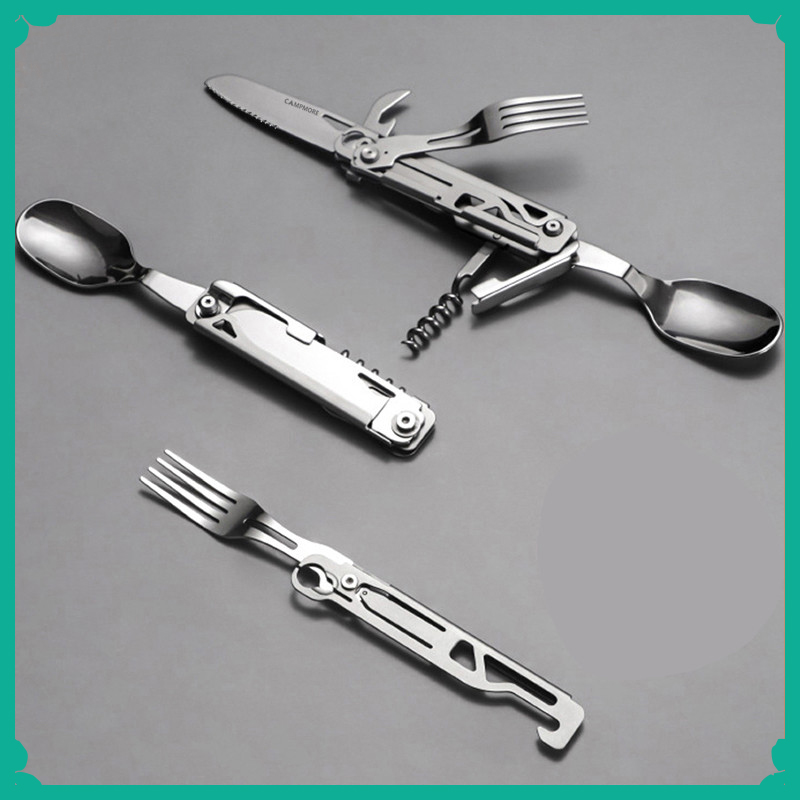 Multi-function Camping Fork Sp - Quechua Camping Cooking Set review and price