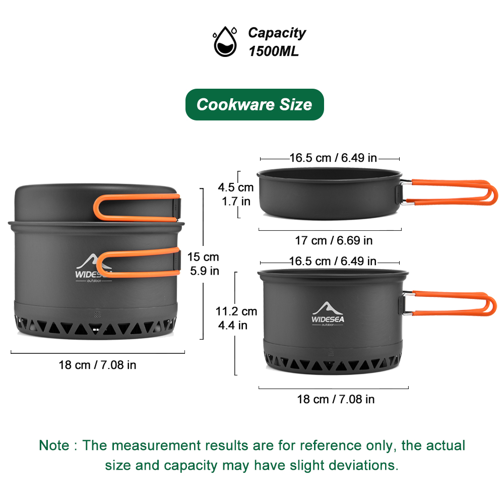 Camping Tableware Outdoor Cook - Camping Cooking Pan Set review and price