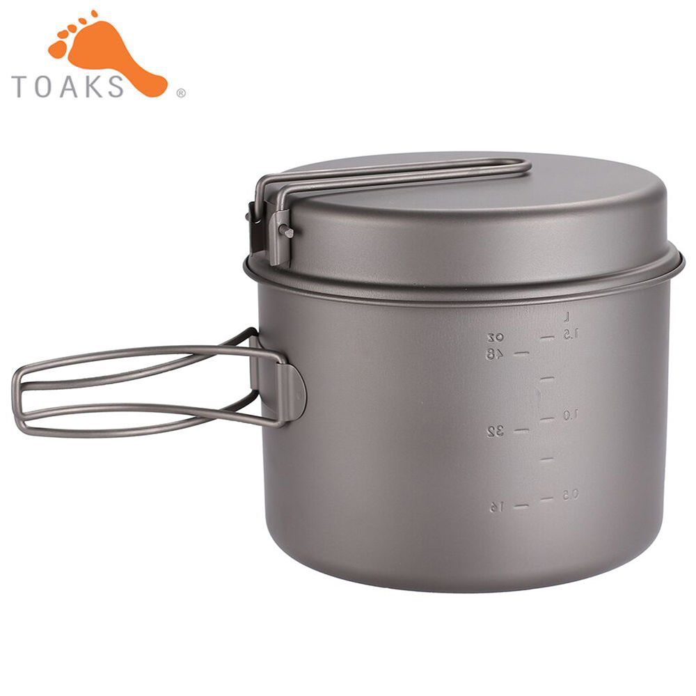 TOAKS Cookware Set Ultralight  - Camping Cooking Pan Set review and price
