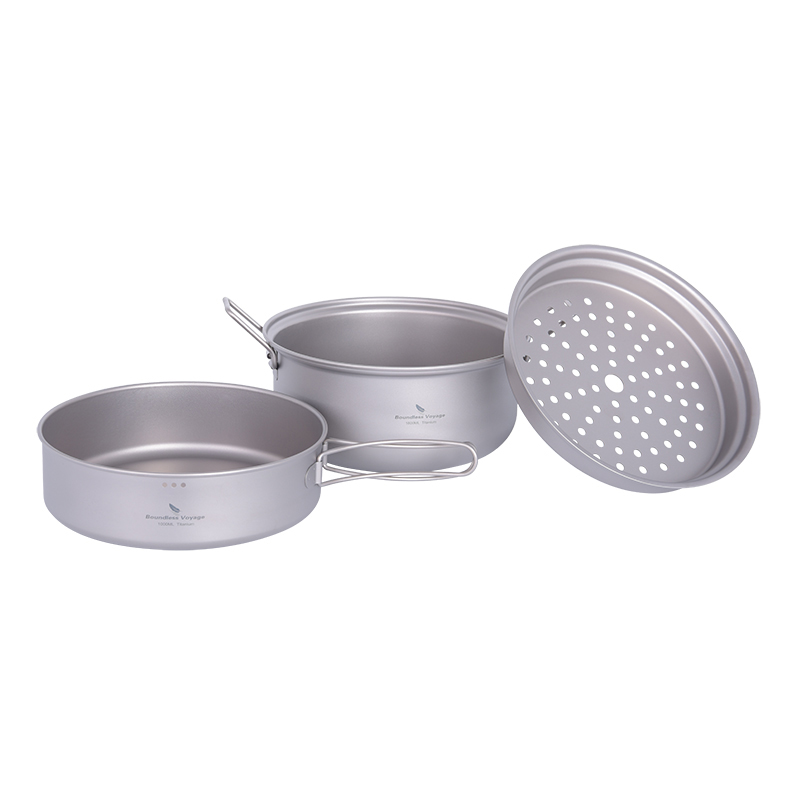 Boundless Voyage Titanium Stea - Camping Cooking Pan Set review and price