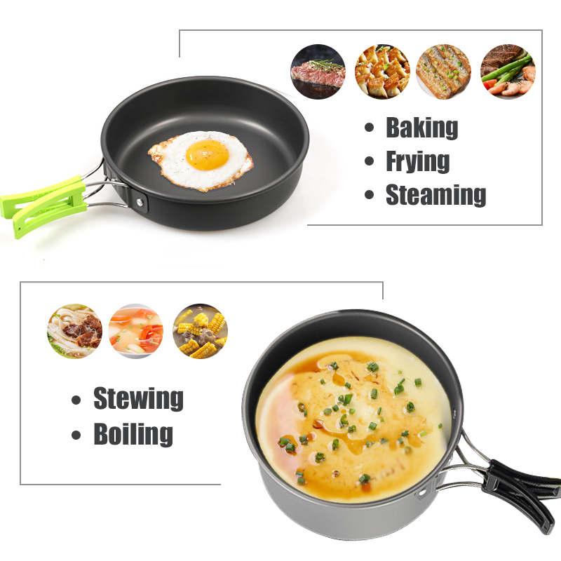 WESTTUNE Camping Cookware Kit  - Camping Cooking Pan Set review and price