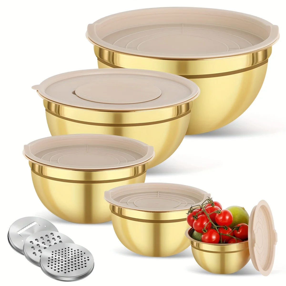 10-piece gold stainless steel  - Camping Cooking Pan Set review and price