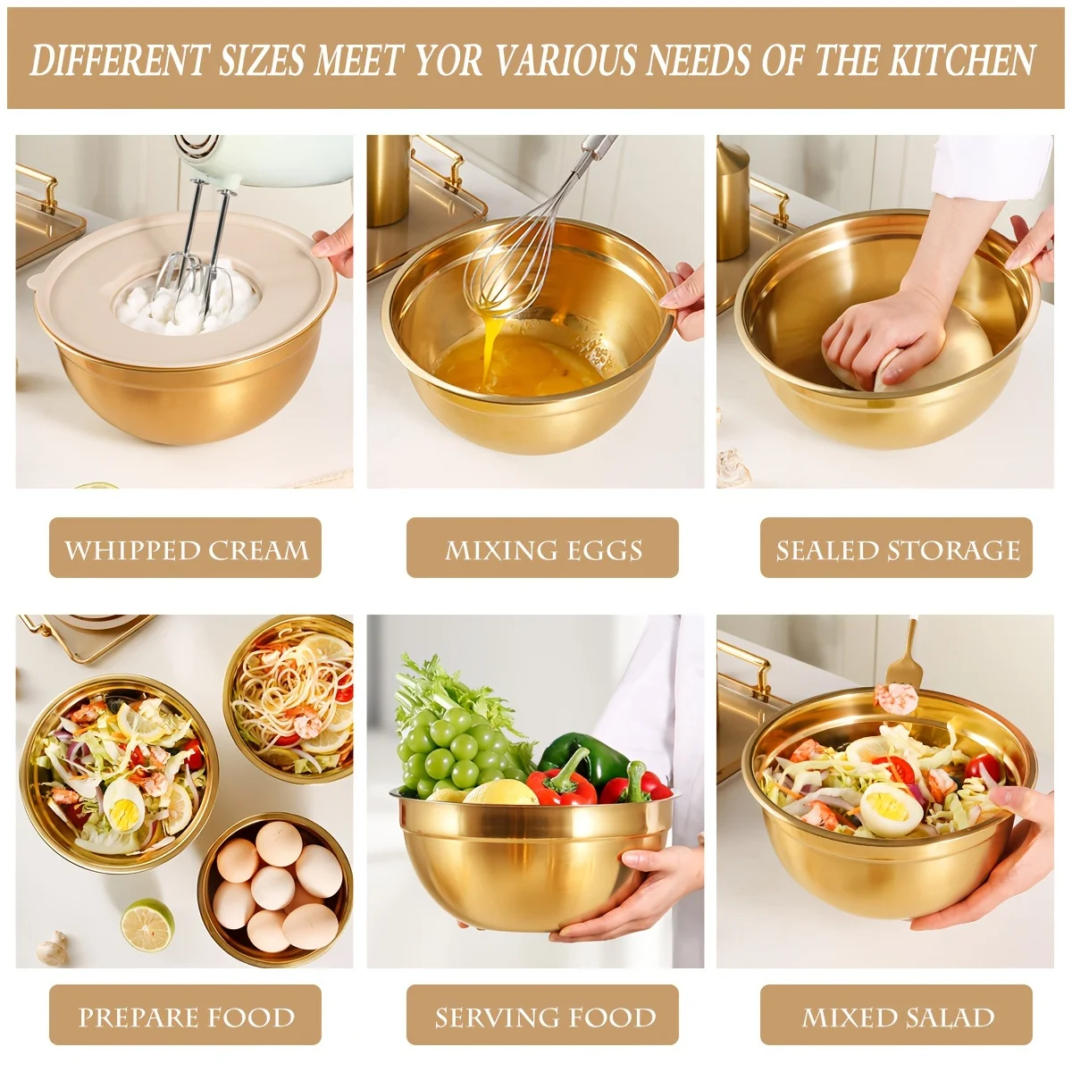 10-piece gold stainless steel  - Camping Cooking Pan Set review and price