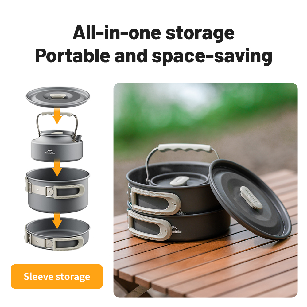 Naturehike Camping Cookware Ki - Quechua Camping Cooking Set review and price