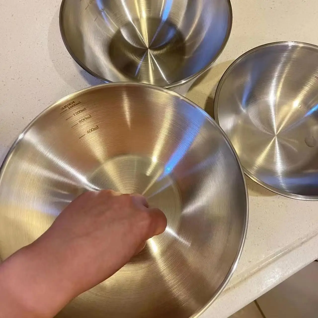 1-3 Stainless Steel Bowl Set w - Camping Cooking Pan Set review and price