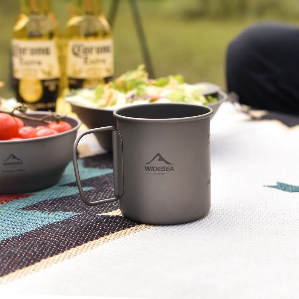 Widesea Camping Mug Titanium C - Quechua Camping Cooking Set review and price