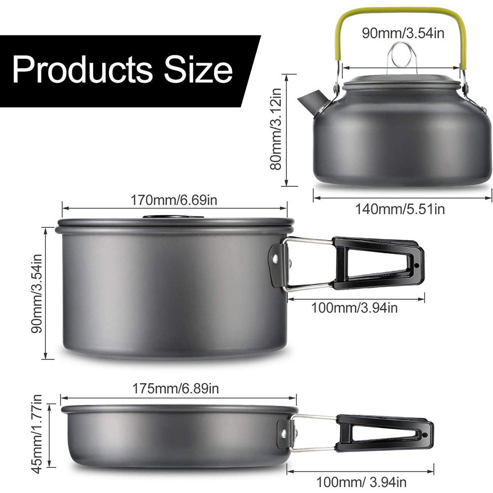 Outdoor Camping Cookware Set M - Camping Cooking Pan Set review and price