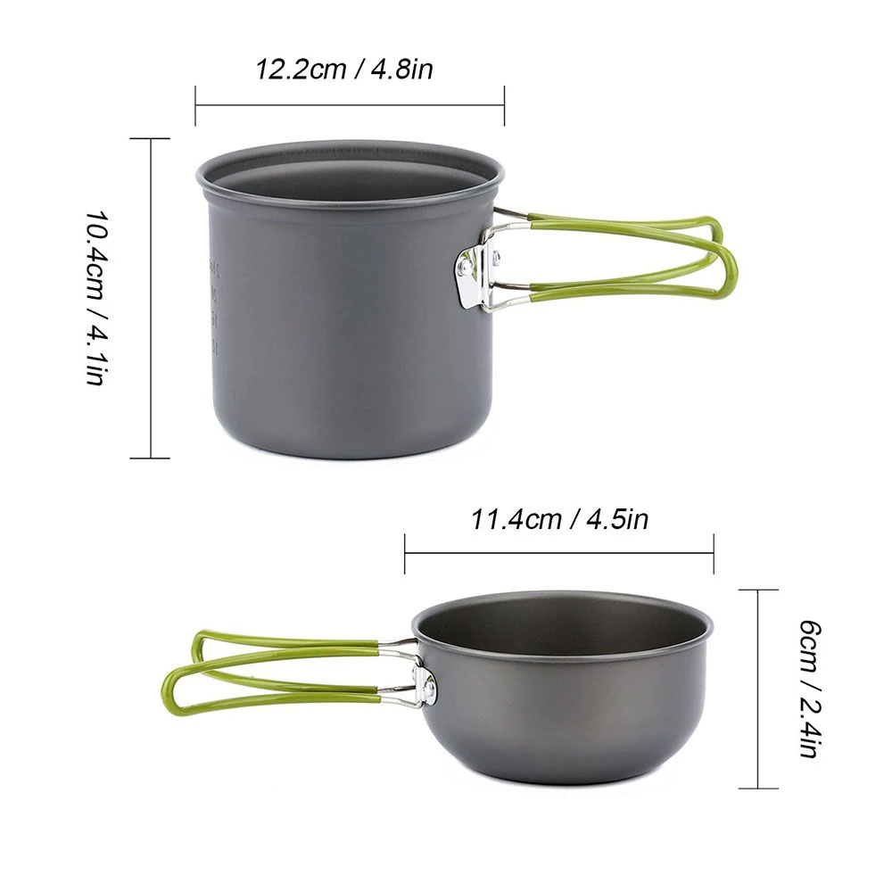 Camping Cookware Kit with Stov - Camping Cooking Pan Set review and price