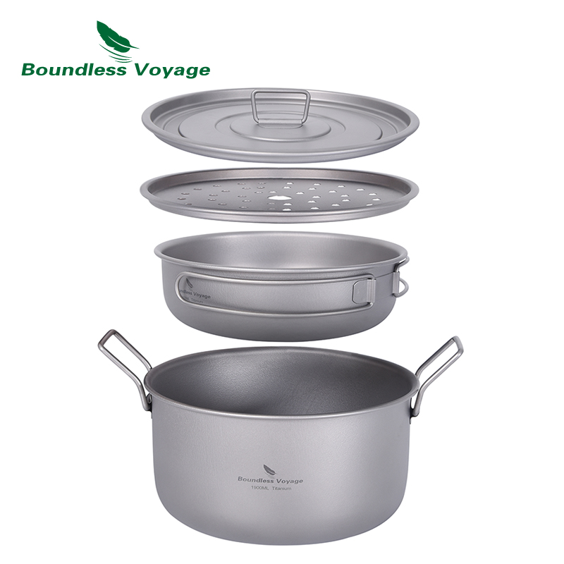 Boundless Voyage Camping Cooki - Camping Cooking Pan Set review and price
